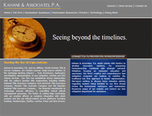 Tablet Screenshot of kahaneandassociates.com